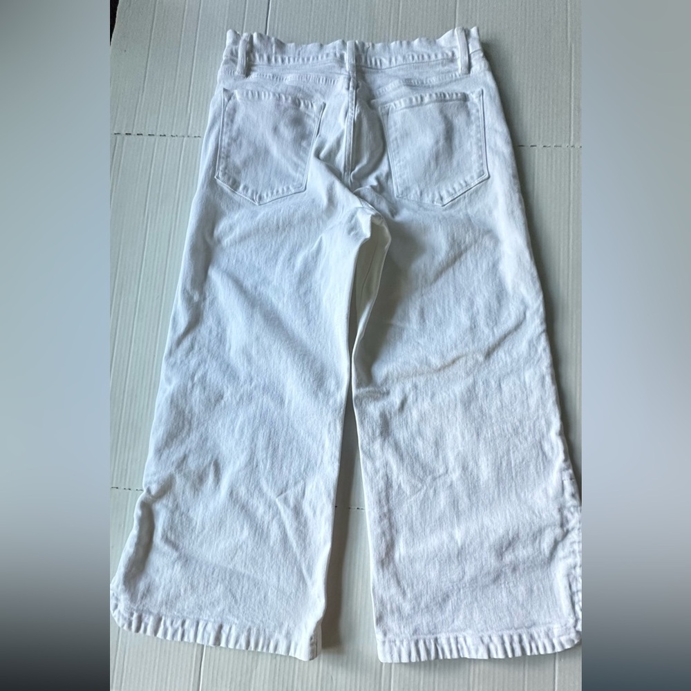 FRAME‎ Women’s Jeans Wide Leg Le Vintage Crop High Rise White size 31 - Picture 3 of 10